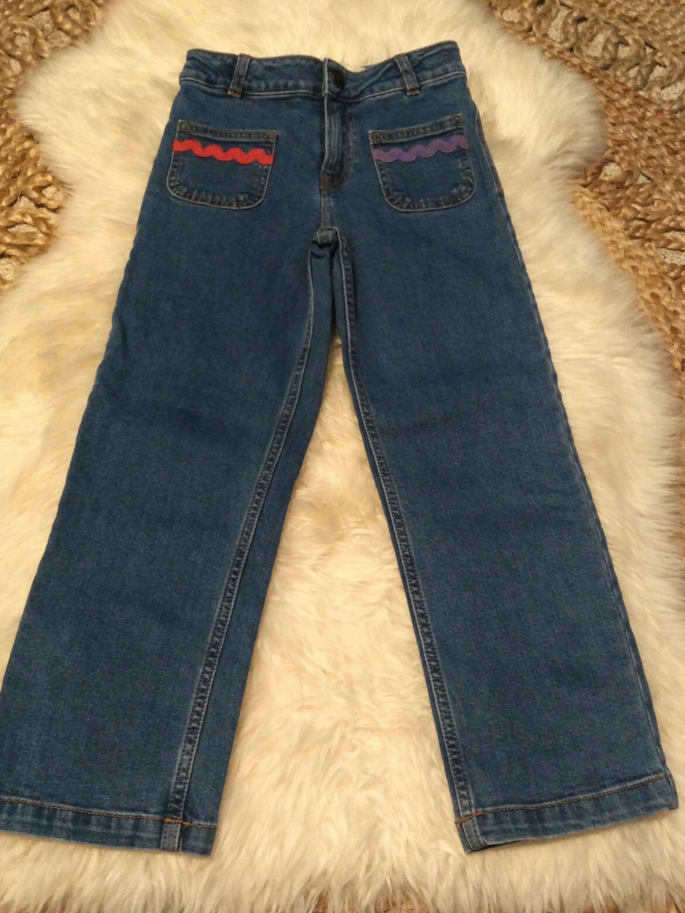 Mini Boden Girls Size 6-7 Patch Pocket Trousers